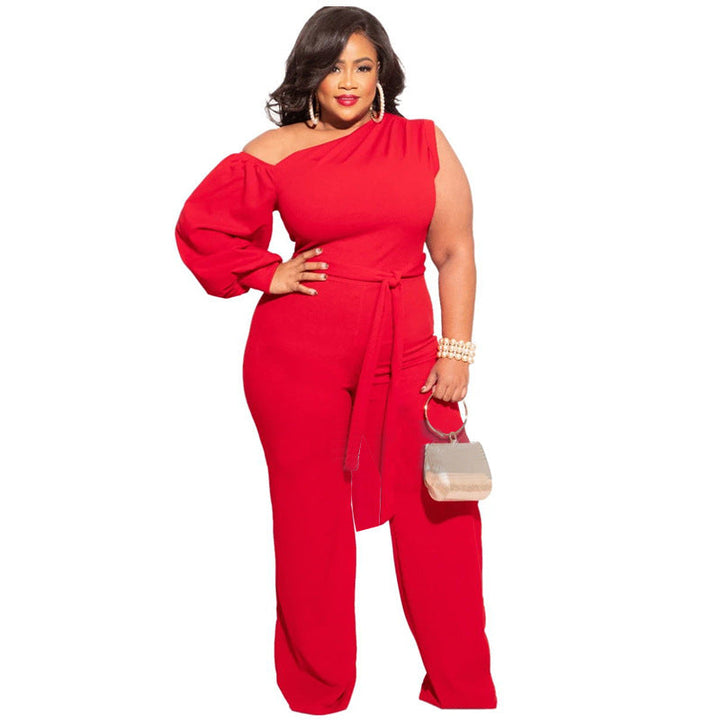 Levoire | Pantalons Maxi Longs à Une Manche ROUGE