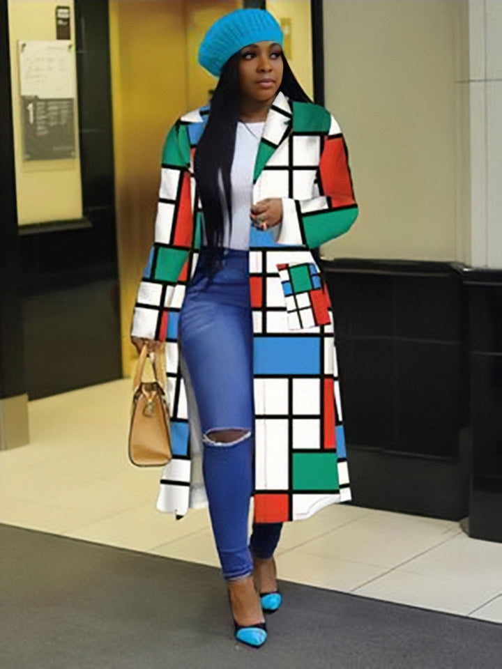 Levoire | chemise à carreaux à double boutonnage ROUGE VERT BLEU