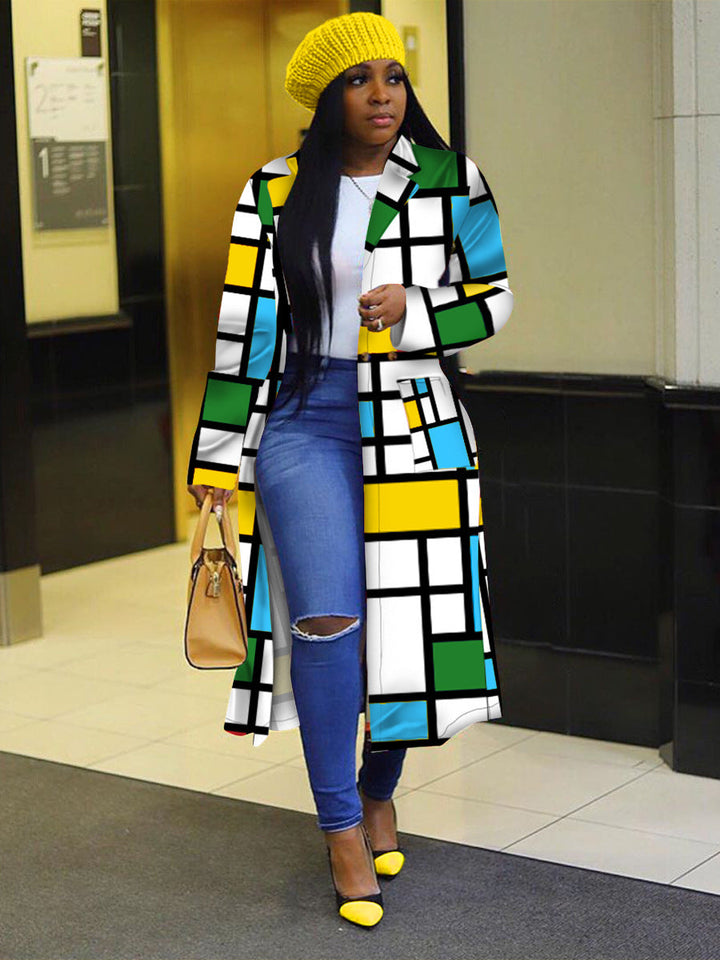 Levoire | chemise à carreaux à double boutonnage BLEU VERT JAUNE