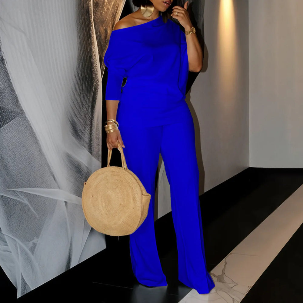 Levoire | vinokulma-manches longues et pantalons amples Bleu