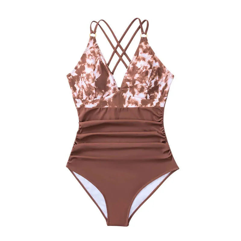 Levoire | Maillot de bain une pièce imprimé texturé ROUGE