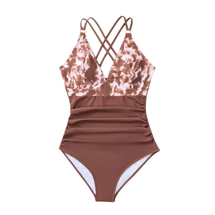 Levoire | Maillot de bain une pièce imprimé texturé ROUGE