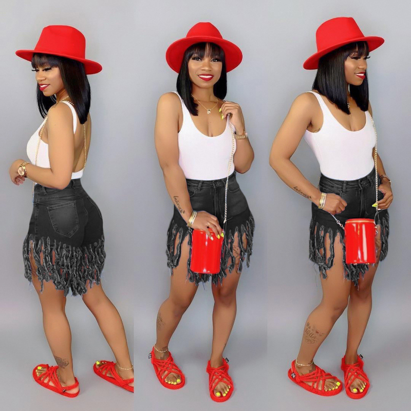 Levoire | jeans usés déchirés NOIR