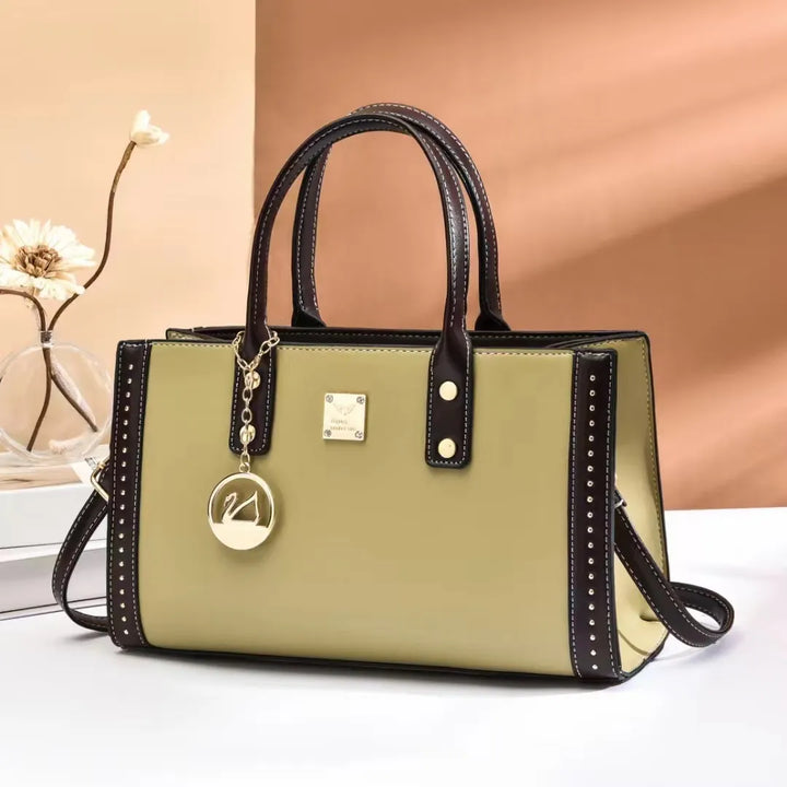 Levoire | Grand Sac à main Carré VERT