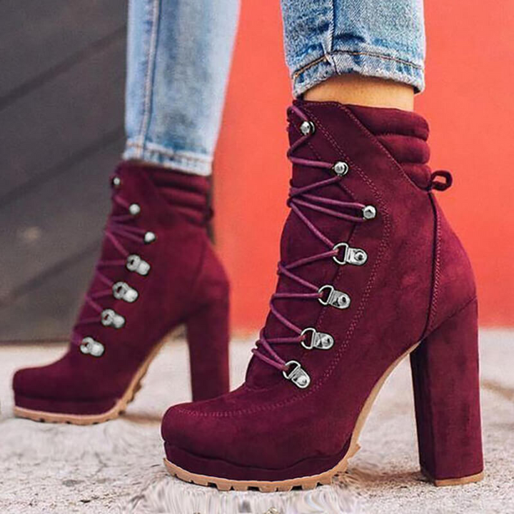Levoire | femme conception Martin chaussures à talons avec lacet BORDEAUX