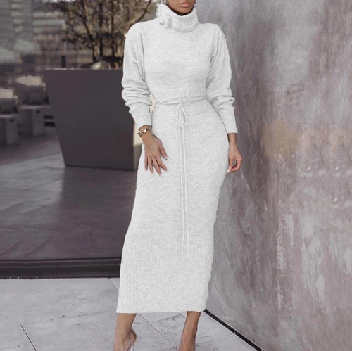 Levoire | col polo et jupe en tricot longue assortie