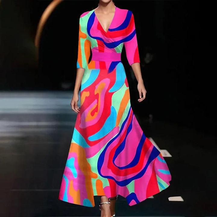 Levoire | Design À Manches Robe Pour Femmes Coloré