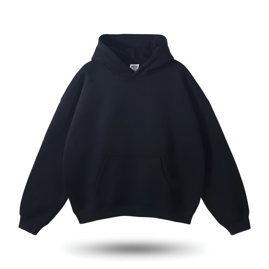 Levoire | Cool Gris Sweat À Capuche Avec Poche Kangourou Noir