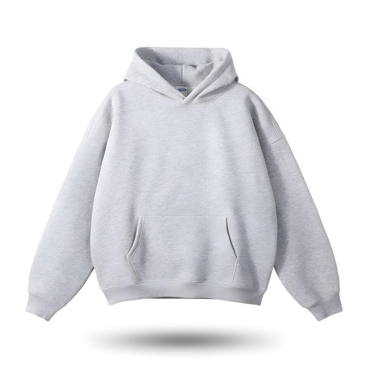 Levoire | Cool Gris Sweat À Capuche Avec Poche Kangourou Gris clair