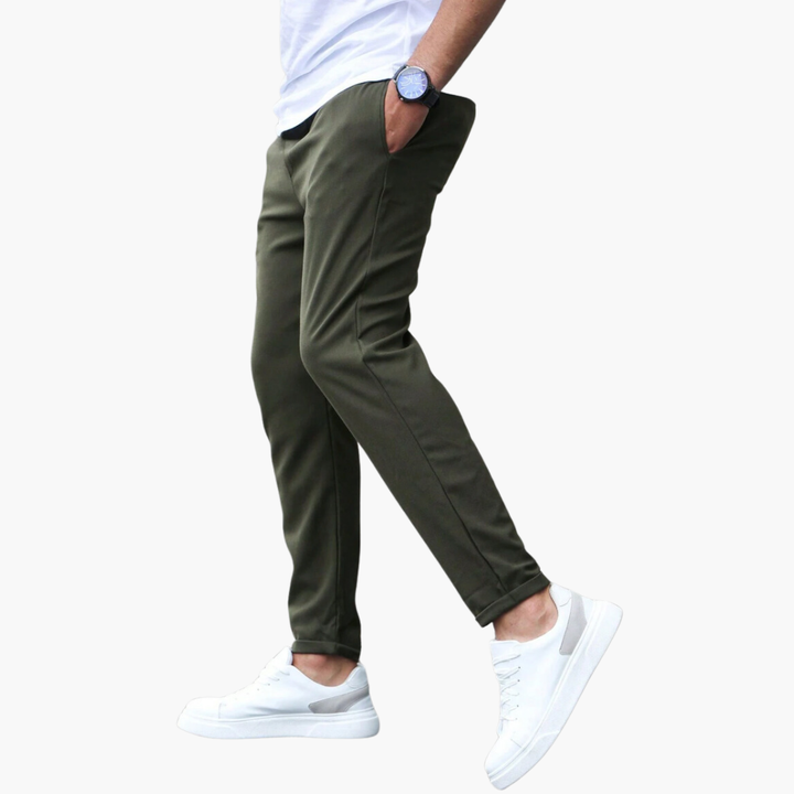 Levoire | Pantalons Stretch Flexibles Armée verte