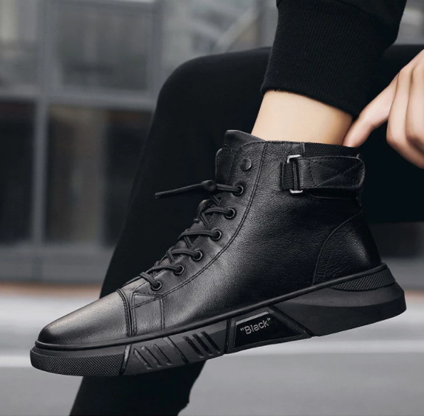 Levoire | Cuir Haut Top Baskets