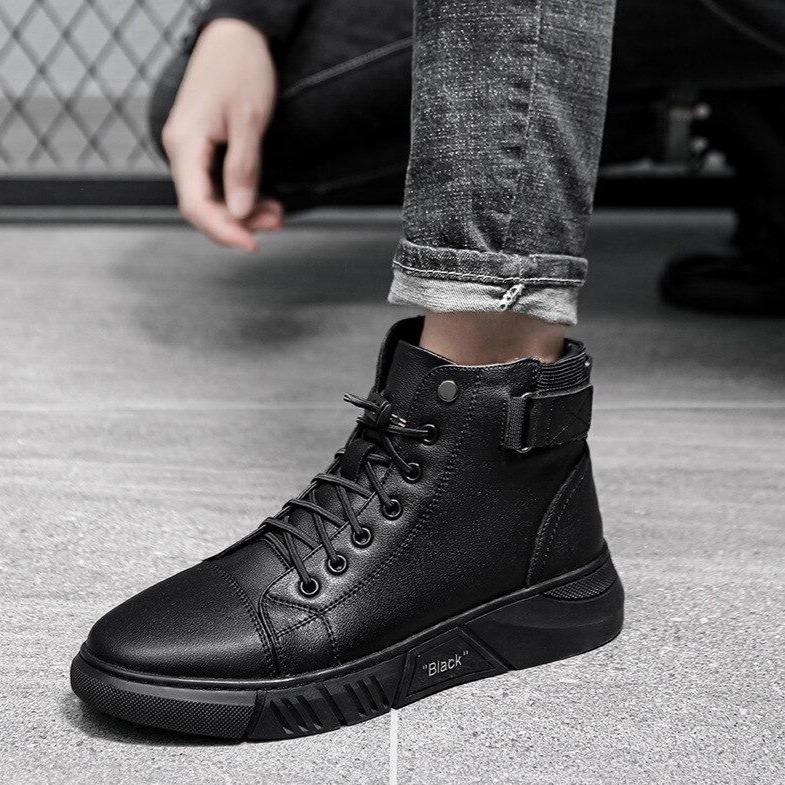 Levoire | Cuir Haut Top Baskets