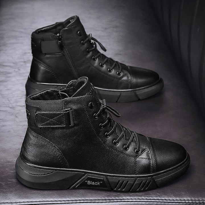 Levoire | Cuir Haut Top Baskets