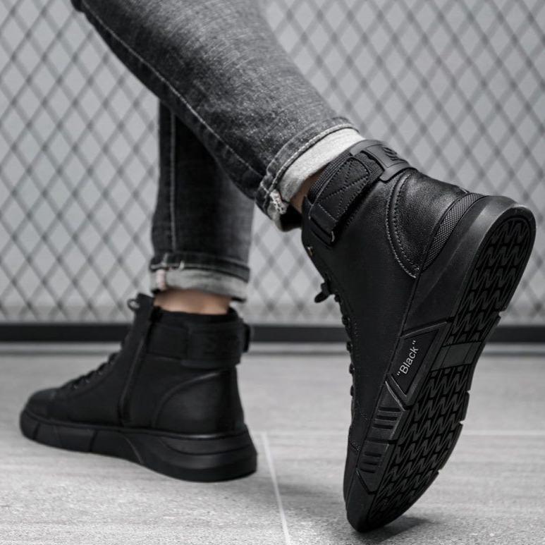 Levoire | Cuir Haut Top Baskets