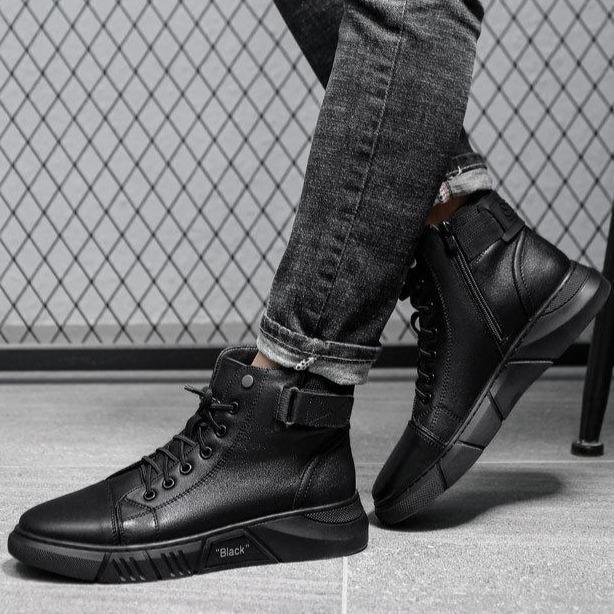 Levoire | Cuir Haut Top Baskets