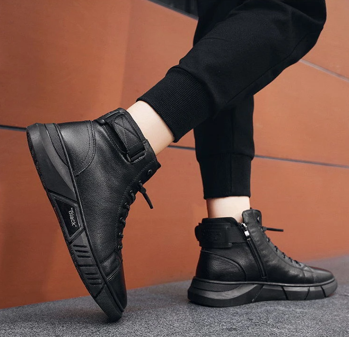 Levoire | Cuir Haut Top Baskets