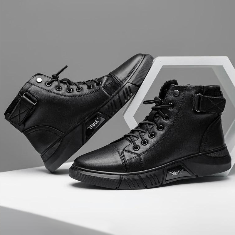 Levoire | Cuir Haut Top Baskets