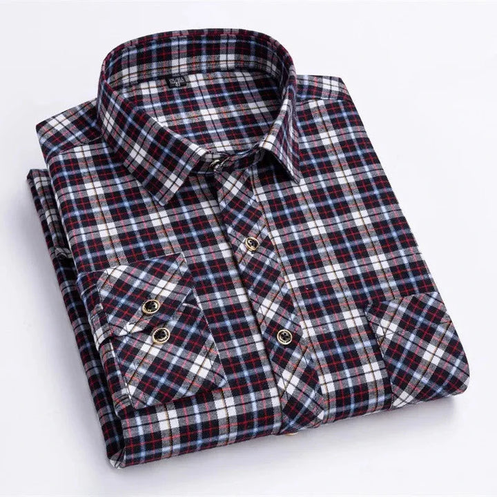 Levoire | Chemise À Motifs Noir et rouge à carreaux