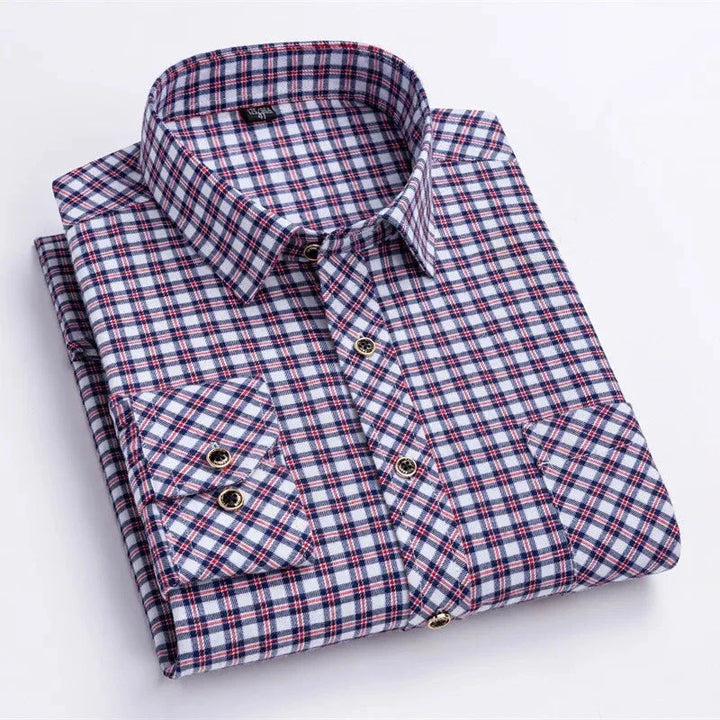 Levoire | Chemise À Motifs Blanc & Bleu à Carreaux