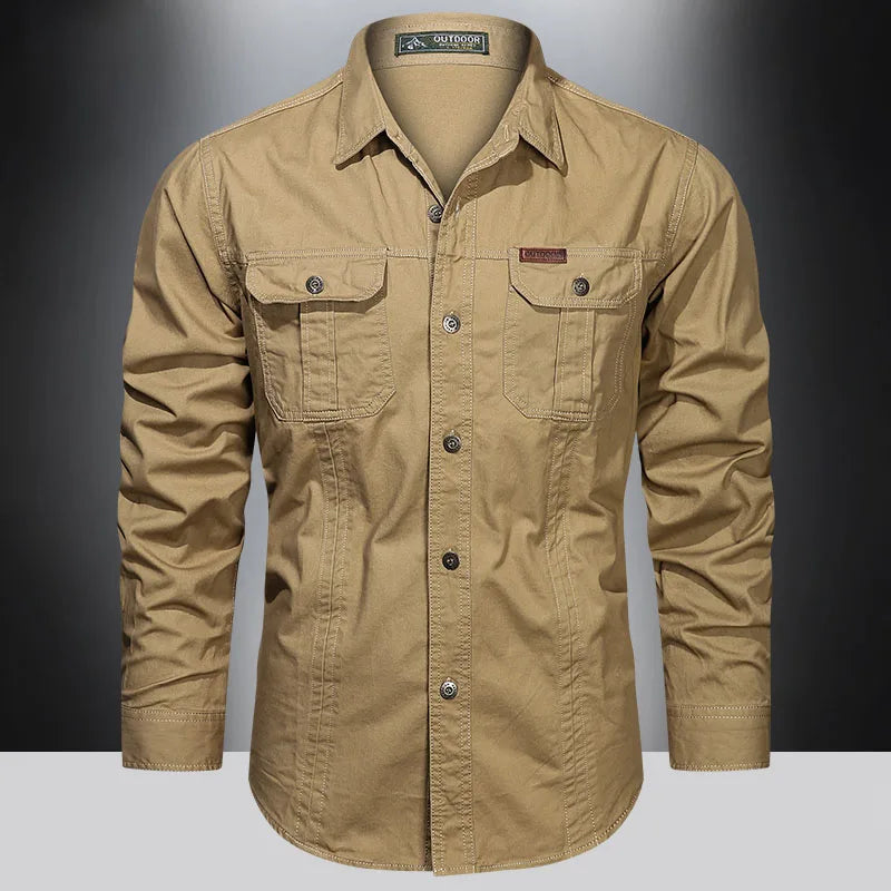 Levoire | T-Shirt En Coton De Printemps Khaki