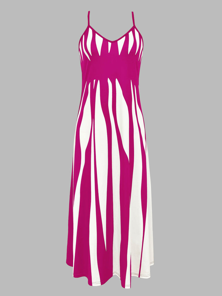 Levoire | Robe à bretelles spaghetti rayée
