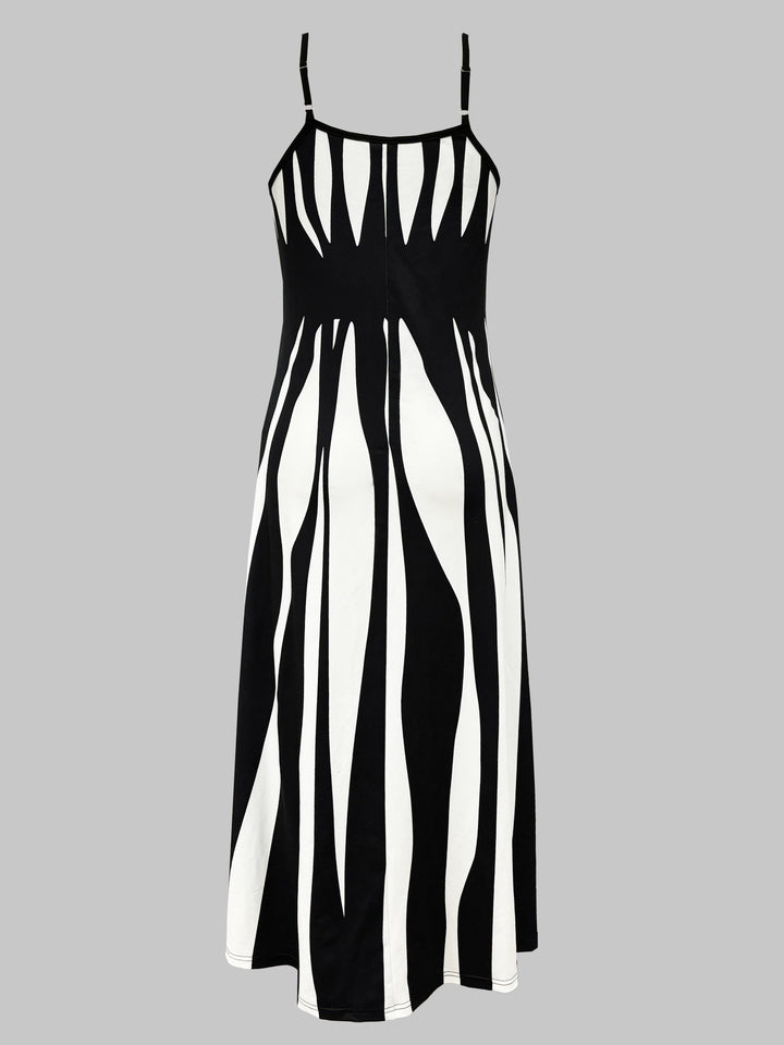 Levoire | Robe à bretelles spaghetti rayée