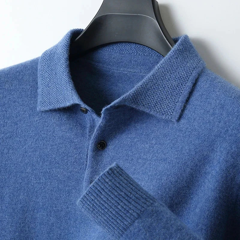 Levoire | Pull en laine mérinos Edelbleu
