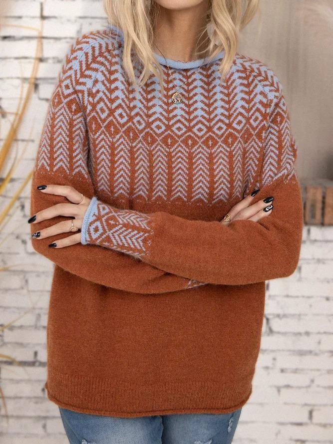 Levoire | Grande Taille Pull Avec Coupe Décontractée Et Manches Longues
