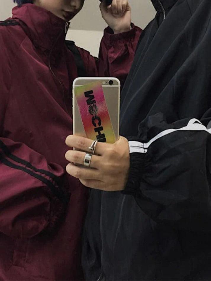 Levoire | Veste Zippée À Rayures Contrastées