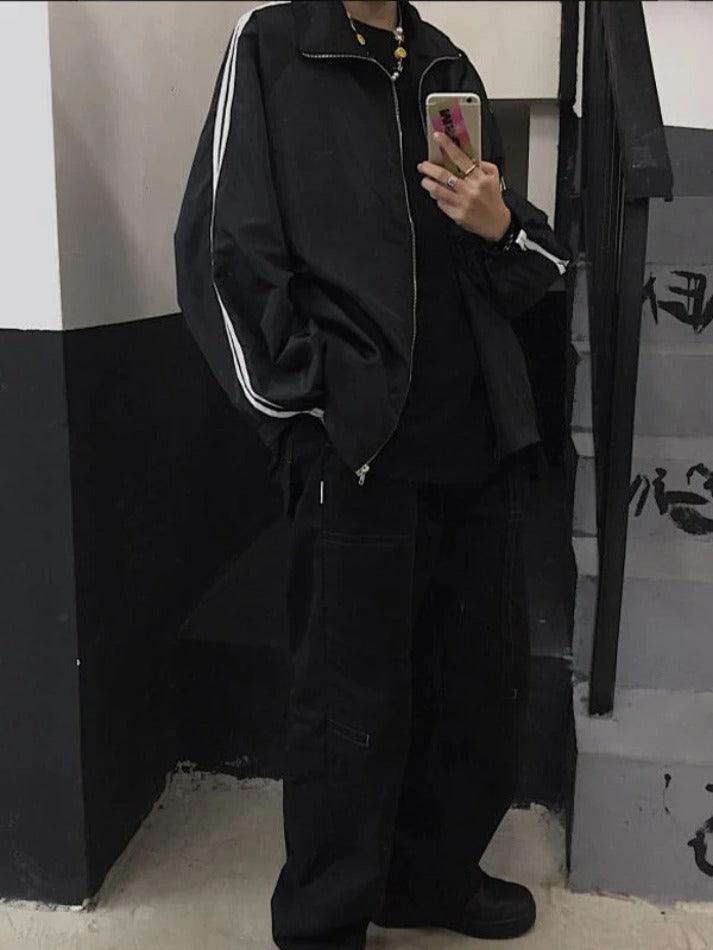 Levoire | Veste Zippée À Rayures Contrastées