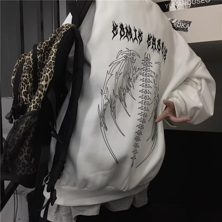 Levoire | Sweat À Capuche À Imprimé Gothique Pour Hommes Et Femmes