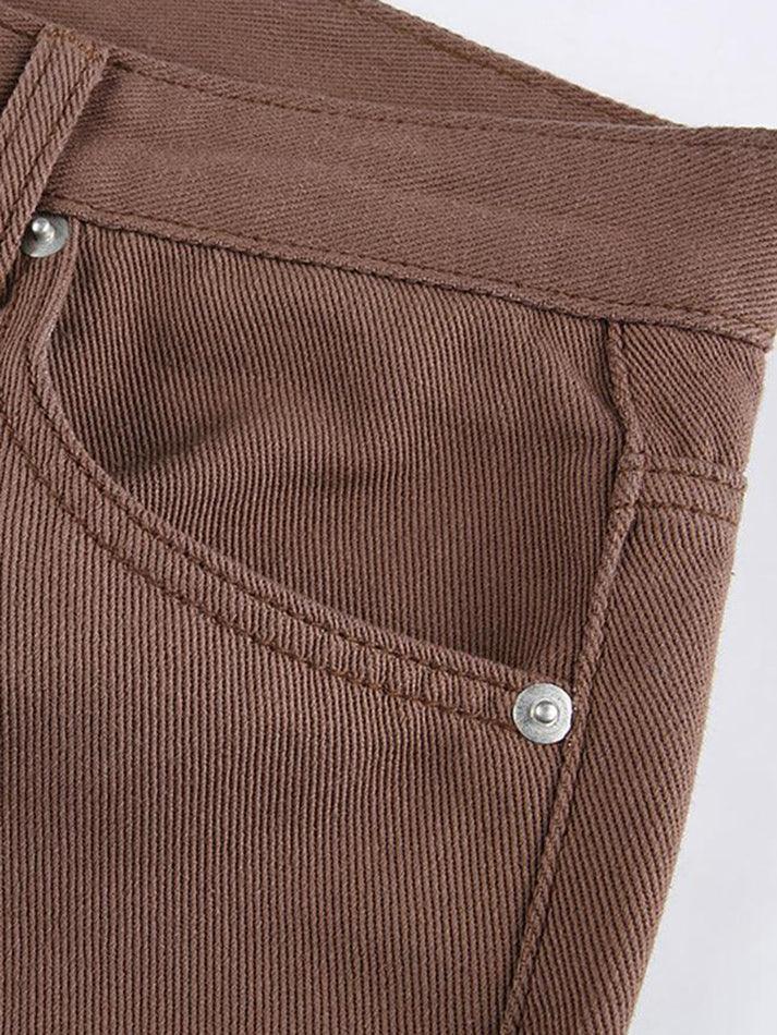Levoire | Pantalon En Velours Côtelé À Jambe Droite