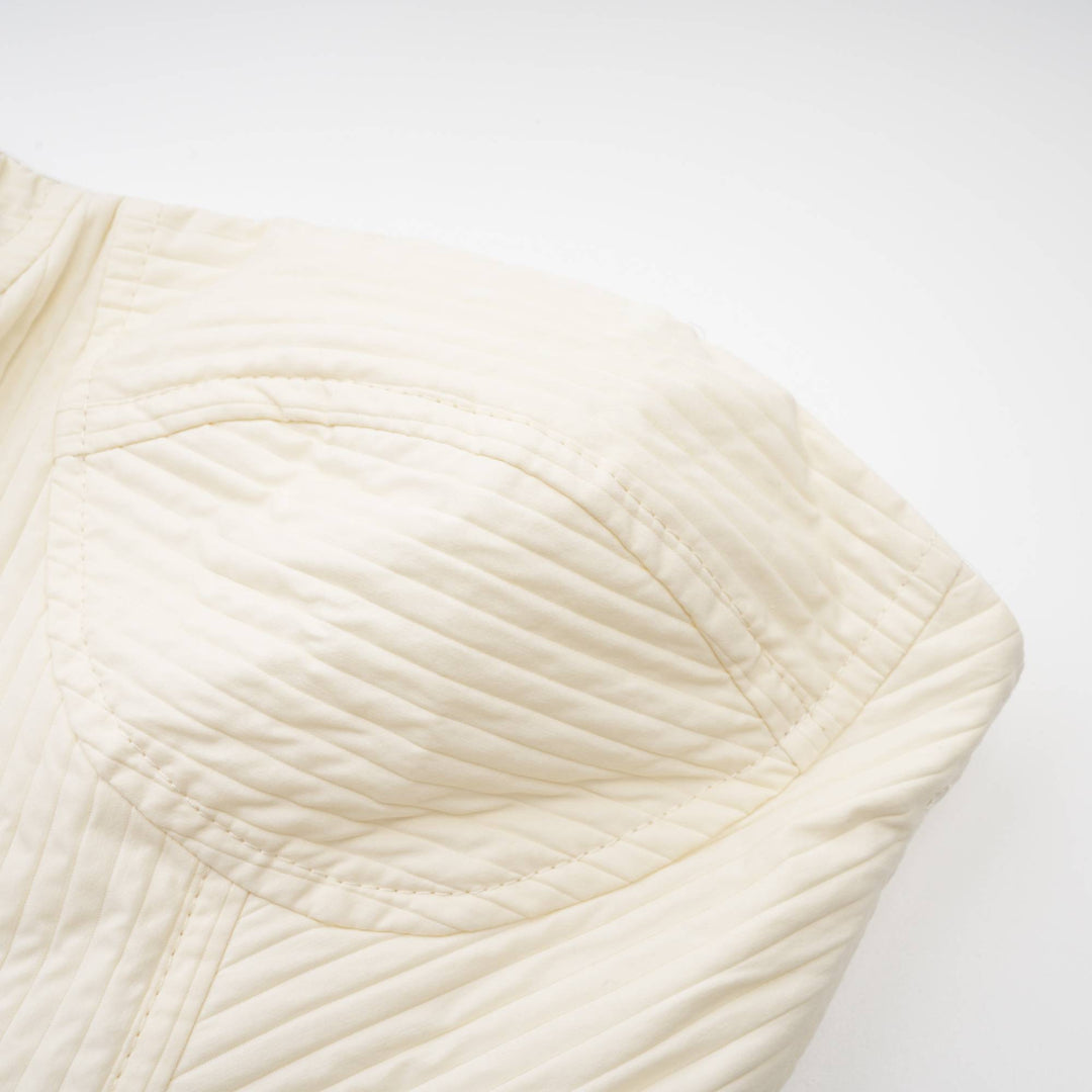 Levoire | Bustier Style Robe Midi Plissée