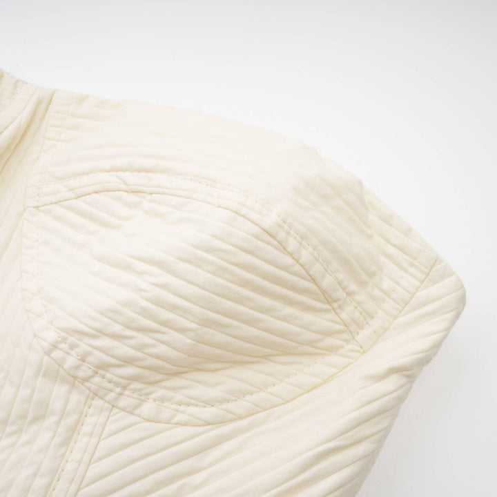 Levoire | Bustier Style Robe Midi Plissée