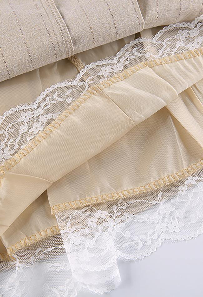 Levoire | Coton Lin Jupe Mini Plissée