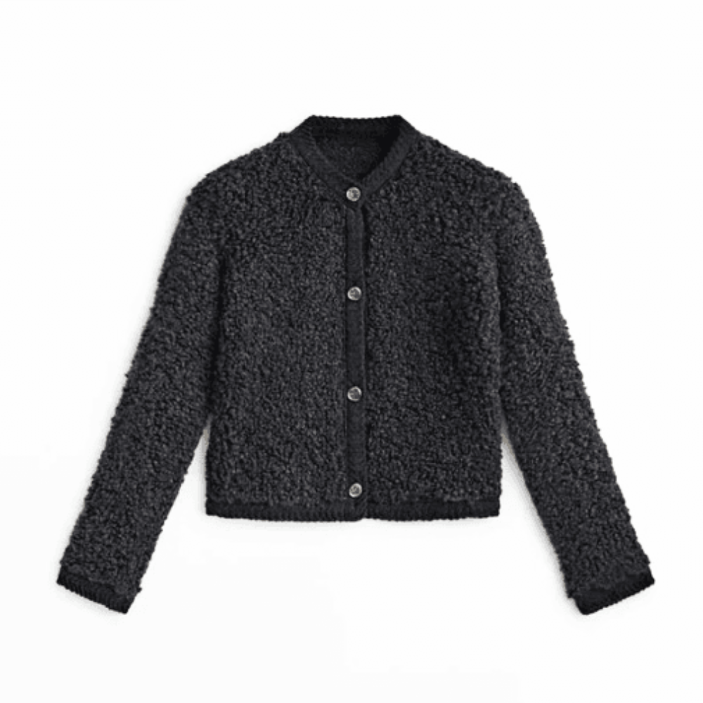 Levoire | Veste Femme Boutons Confort Occasion Noir