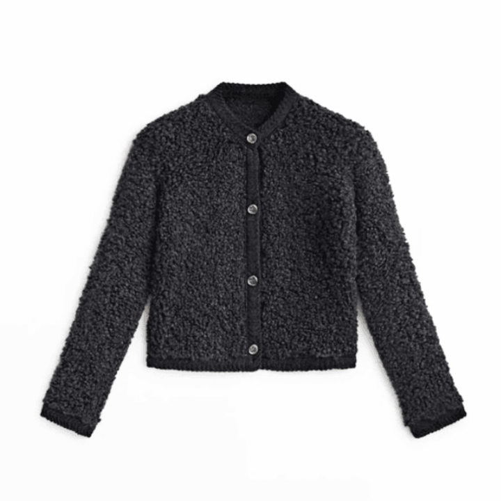 Levoire | Veste Femme Boutons Confort Occasion Noir