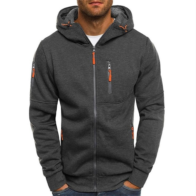 Levoire | Hommes À Capuche Confortable Sweatshirt Gris foncé