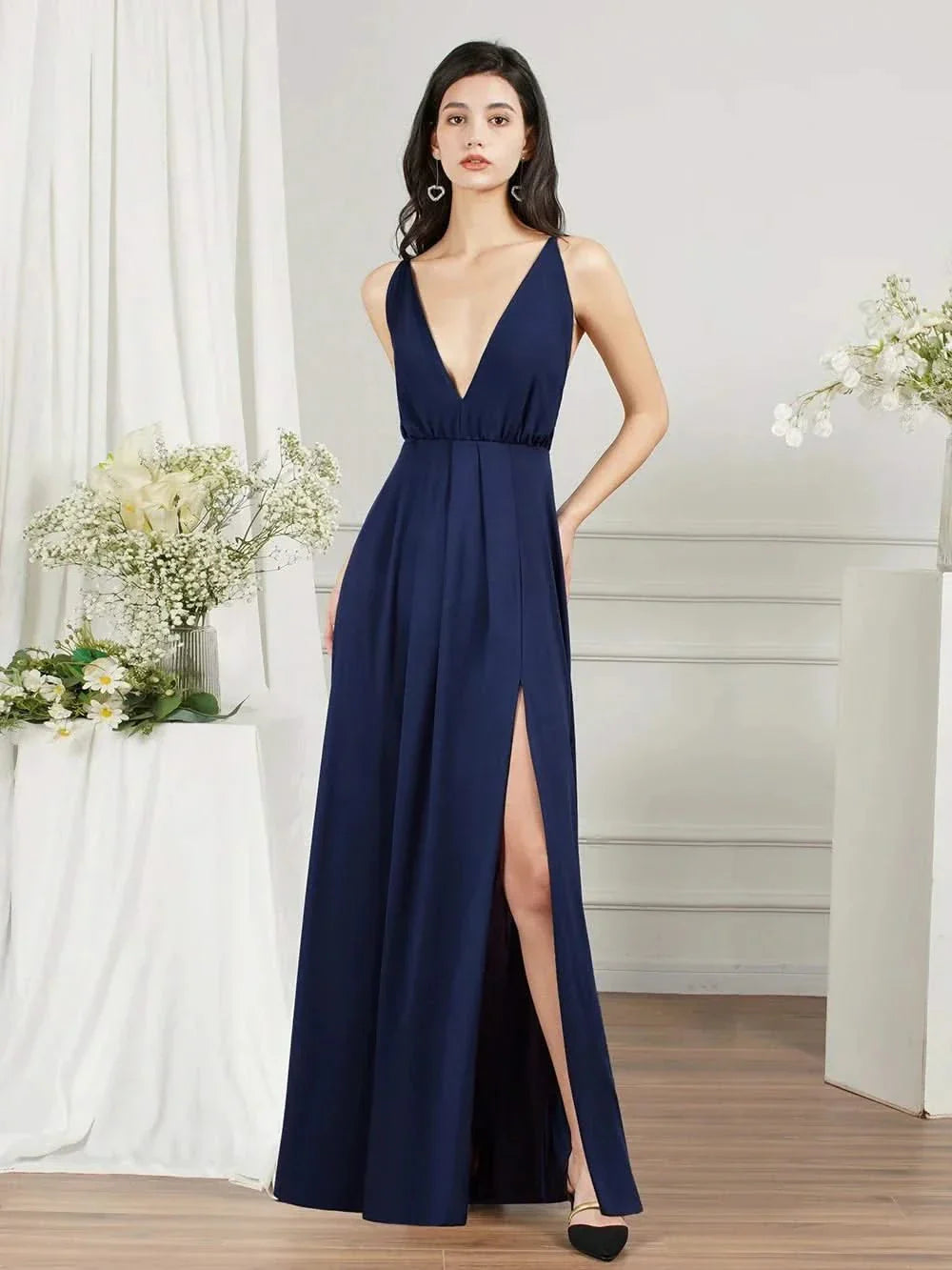 Levoire | Robe De Mariée Sexy En Chiffon Avec Des Lanières Croisées Merensiniset