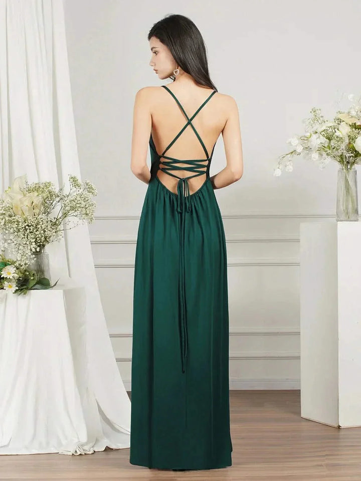 Levoire | Robe De Mariée Sexy En Chiffon Avec Des Lanières Croisées