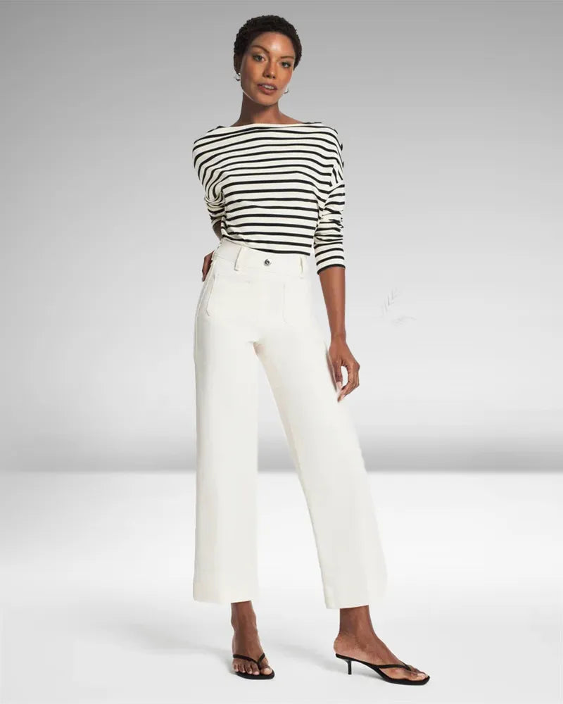 Levoire | Jean Femme À Jambes Larges Blanc