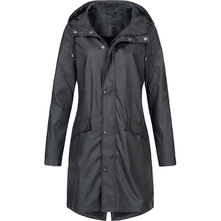 Levoire | Veste Pluie Femme Capuche Confortable Noir