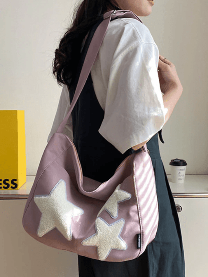 Levoire | Sac Bandoulière À Imprimé Étoiles Mignon Lilas Taille unique