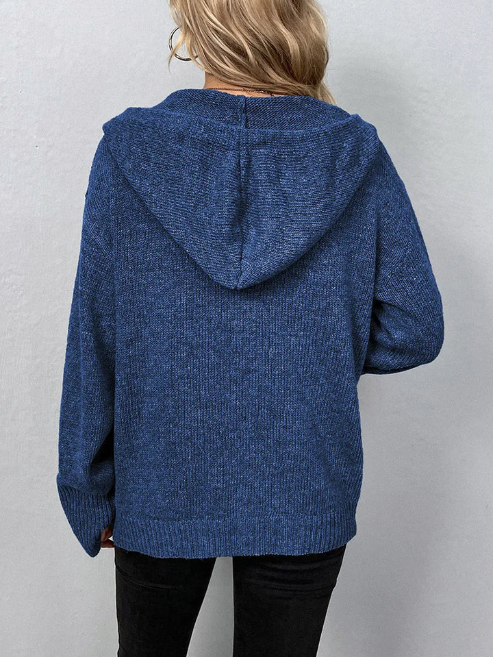 Levoire | Pull Sans Boutons À Manches Longues Luxueux Avec Capuche