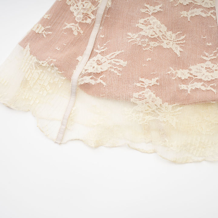Levoire | Blanc Évasé Poignet Manches Longues Robe