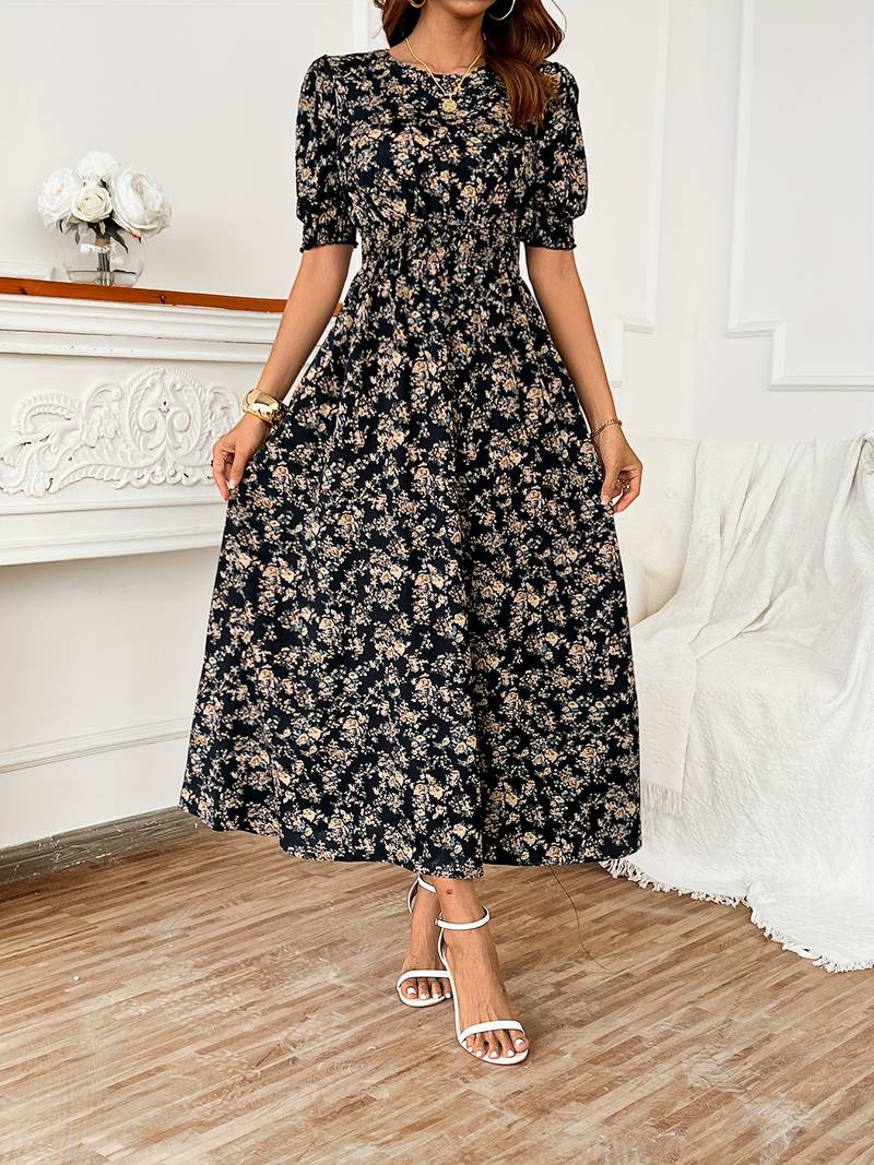 Levoire | Robe Col Rond Imprimé Floral Été