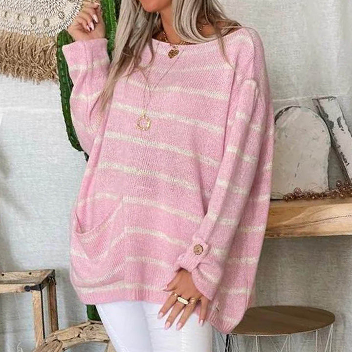 Levoire | Mukava Raidallinen Neule Rosa