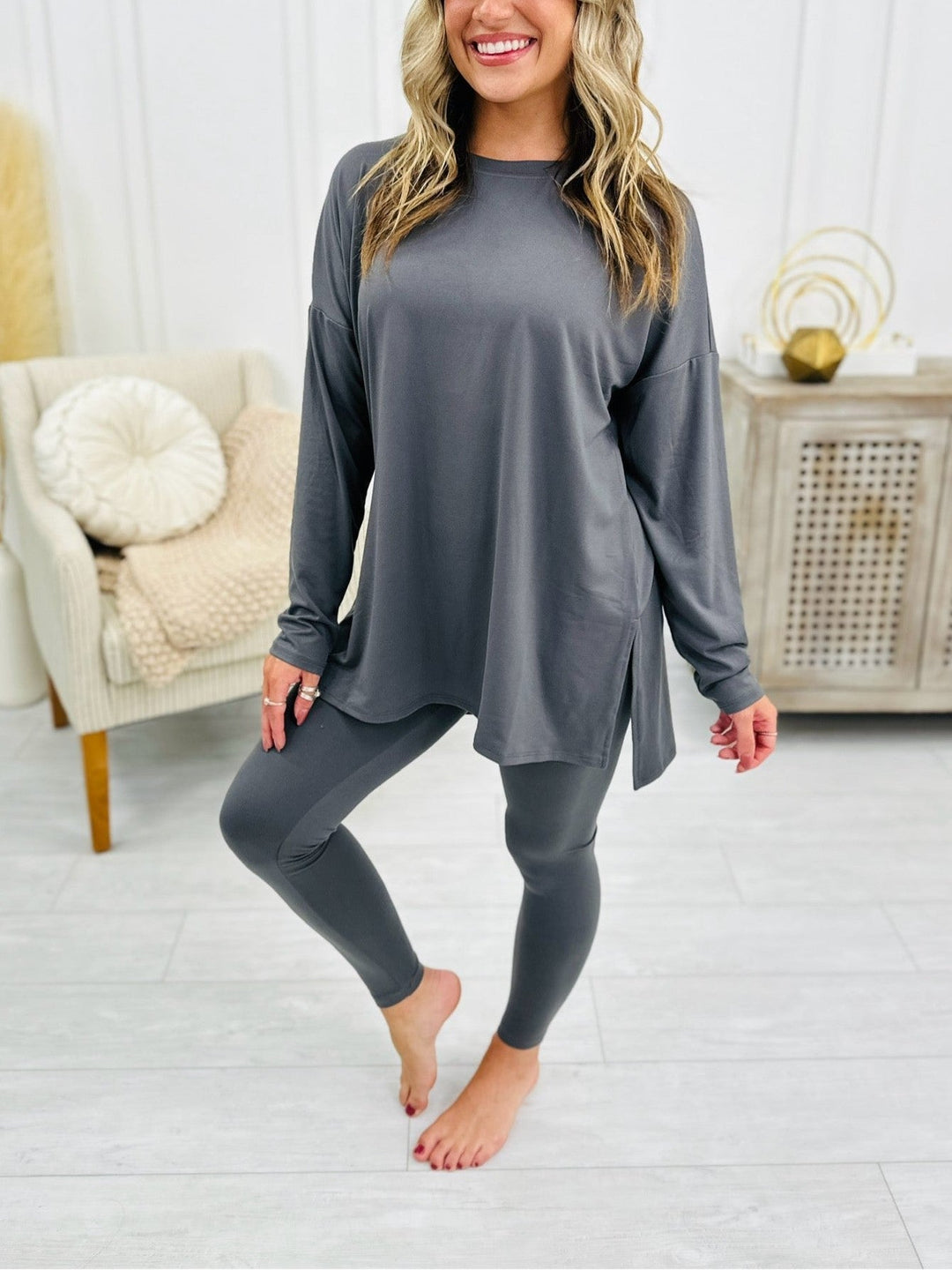 Levoire | Ensemble de loungewear à manches longues Gris