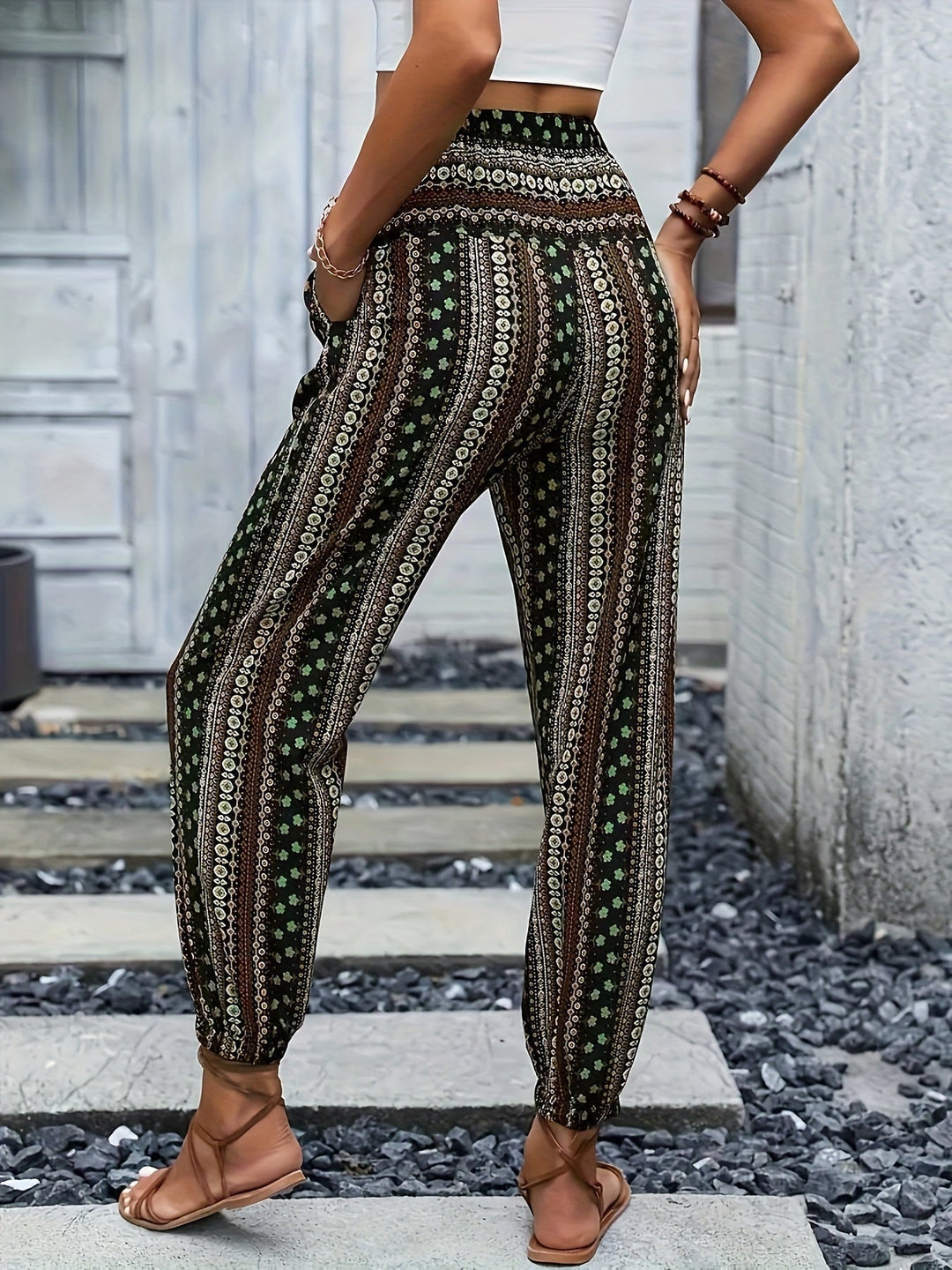 Levoire | Pantalon Imprimé Taille Haute Instant Boho Vibe