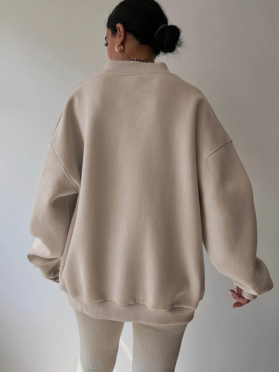 Levoire | Sweatshirt À Col Rond Avec Épaules Tombantes